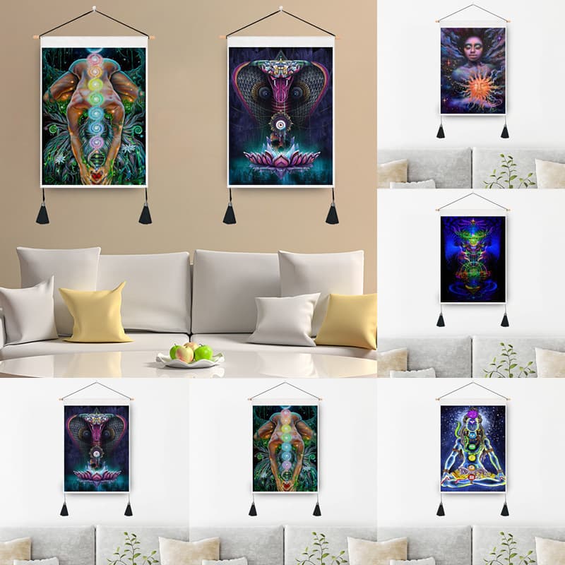 Indian style mandala yoga mat Mandala B&B decoration hanging painting wall decoration background cloth