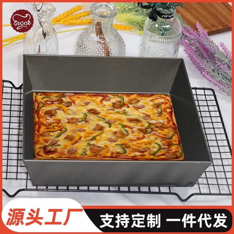 6 inch 7 inch 8 inch 9 inch Square Detroit Pizza Pan Non-Stick Pizza Baking Pan Hard-Coated Pizza Pan Baking Mold