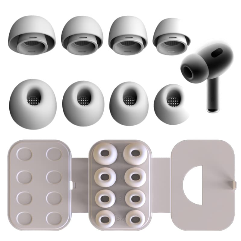 Compatible Apple ear tips for AirPods Pro, 8-piece set, 2nd generation universal noise reduction, Amazon cross-border new item