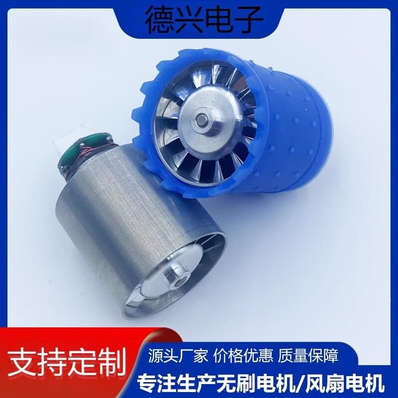 High Speed Low Voltage 110,000 RPM Fan Motor, Bladeless Hair Dryer 12V DC High Speed Brushless Motor