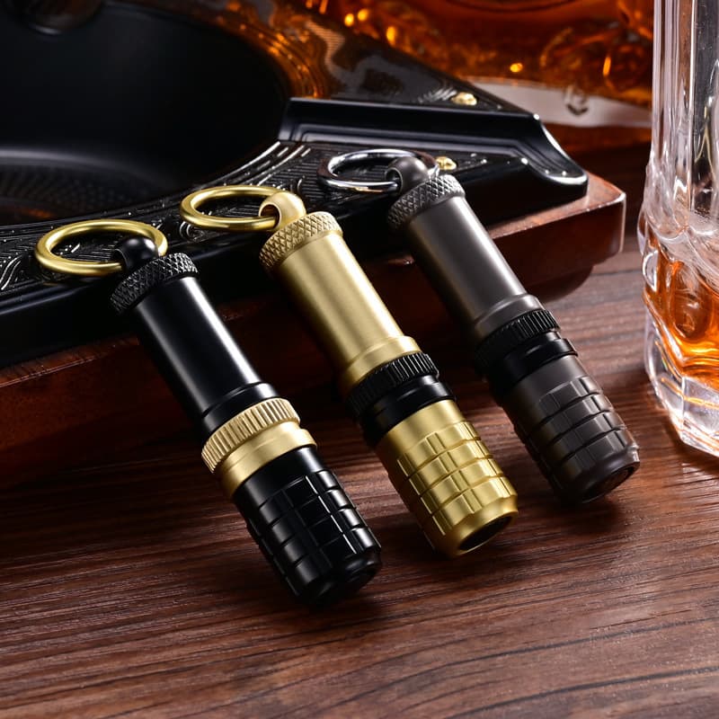 CIGARLOONG eggplant dragon cigar drill stainless steel portable cigar knife sharp cigar hole opener cigar pass needle