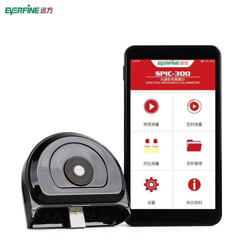 EVERFINE Yuanfang Light Type Illuminance Meter SPIC-300AW/BW-H Spectral Analyzer -30-400 spectrum