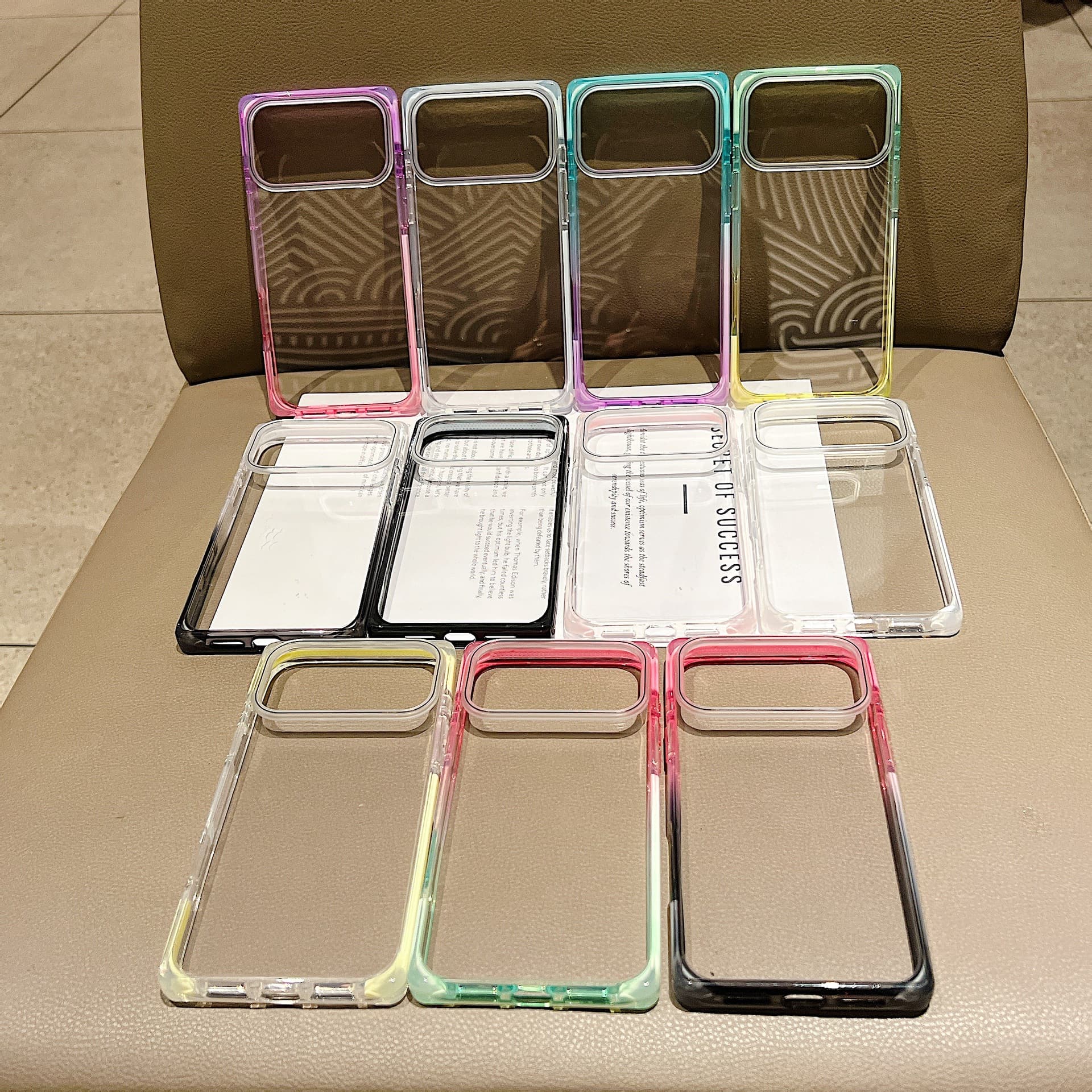 Square Phone Case for iPhone 17 Pro Max, Cream Gel Case for iPhone 16 PM/15 Pro, Square Right-Angle DIY Material Case