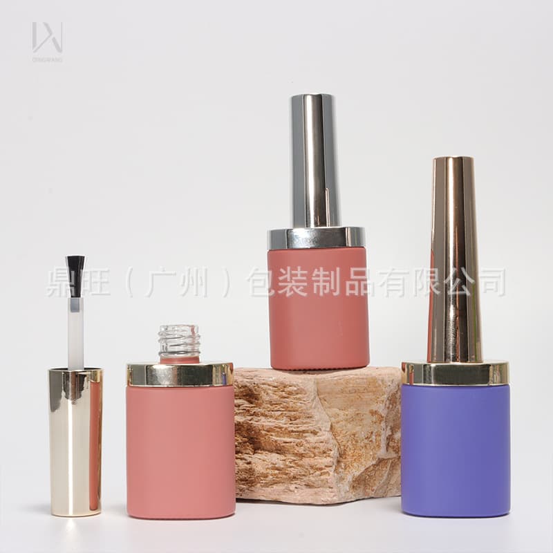 Factory Source 12ml Gel Polish Bottle Light-Proof Gel Polish Glass Bottle Nail Art Nail Polish Glass Bottle with Brush