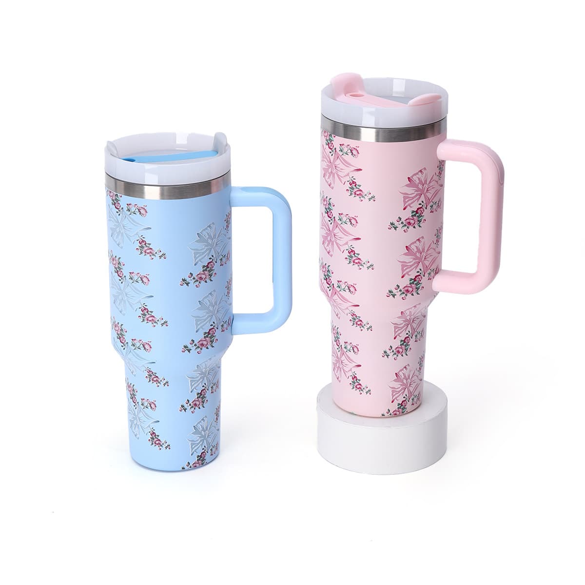 Cross-Border Popular Prosperity Series 40oz Ice Cup 3D Printed Stainless Steel Thermos Cup Outdoor Car Cup