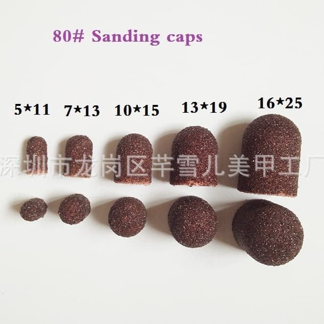 High Quality Nail Sanding Cap Bits for Cuticle and Callus Removal, Foot Care Sanding Caps for Electric Nail Drill Accessories