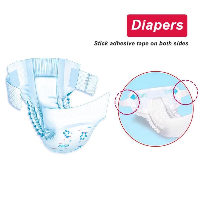 Baby Diaper First Grade Cotton Soft Diaper Newborn Infant Cheap Stock Premium Diaper L Wholesale