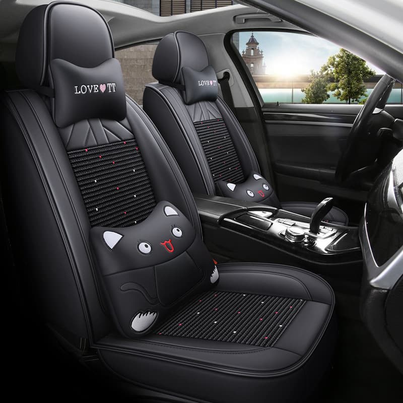 2009/2010 Old Model Chevrolet Lovo Special Leather Car Seat Cushion, All-Season Universal Full-Cover Seat Cover