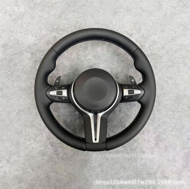 Full Leather Steering Wheel Assembly for BMW F-Series Retrofit F10 F15 M3 M5 3 Series 5 Series X7