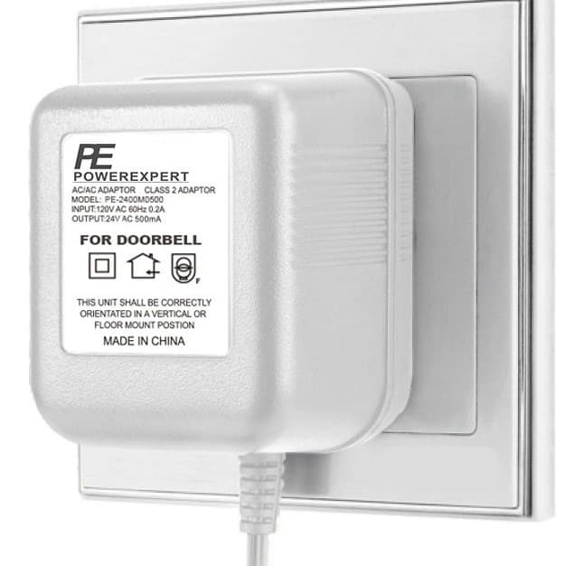 Video Doorbell Smart Doorbell Ring Dedicated Power Transformer Adapter 24V 500mA with 8M Cable