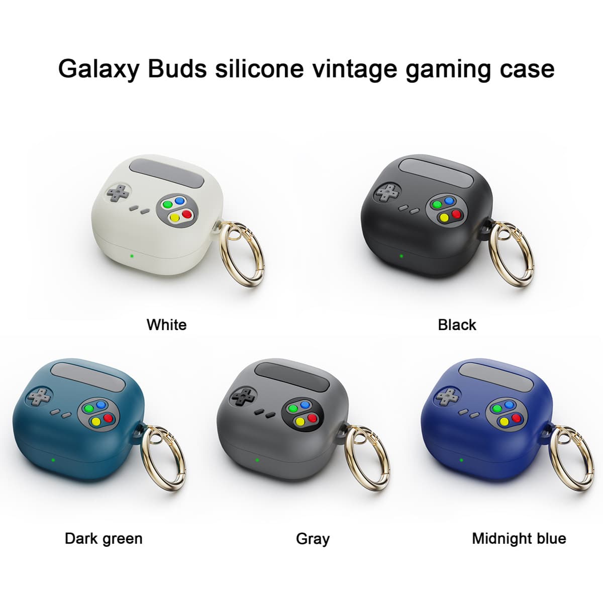 Cartoon Game Console Case for Galaxy Buds Pro/2/Live/FE Samsung Bluetooth Earbuds