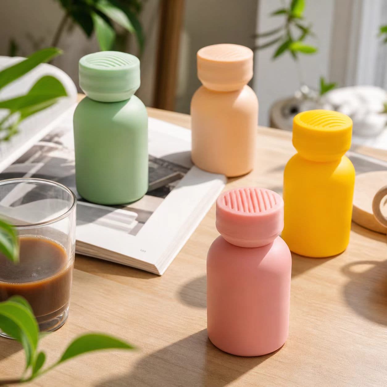 Wholesale fire-free macaron aromatherapy bottles, empty bottles, household essential oil bottles, fragrance expansion bottles, high-end perfume bottles, refillable bottles