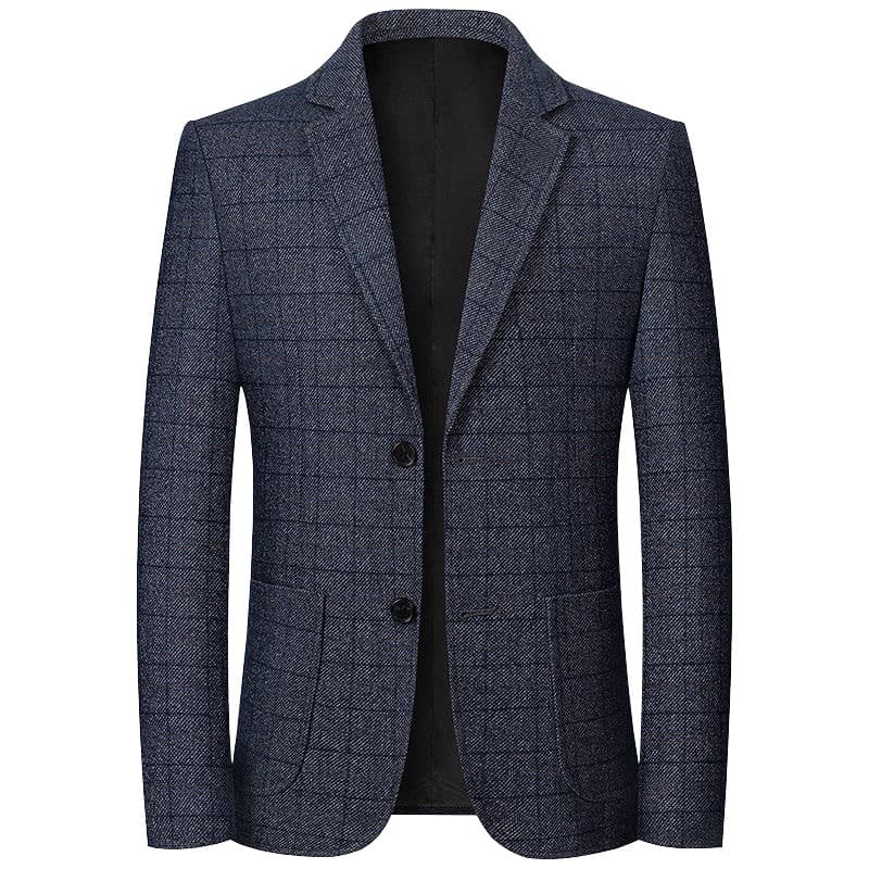 Suit men spring/autumn new middle-aged men's casual single suit jacket wrinkle-free dad jacket drop shipping