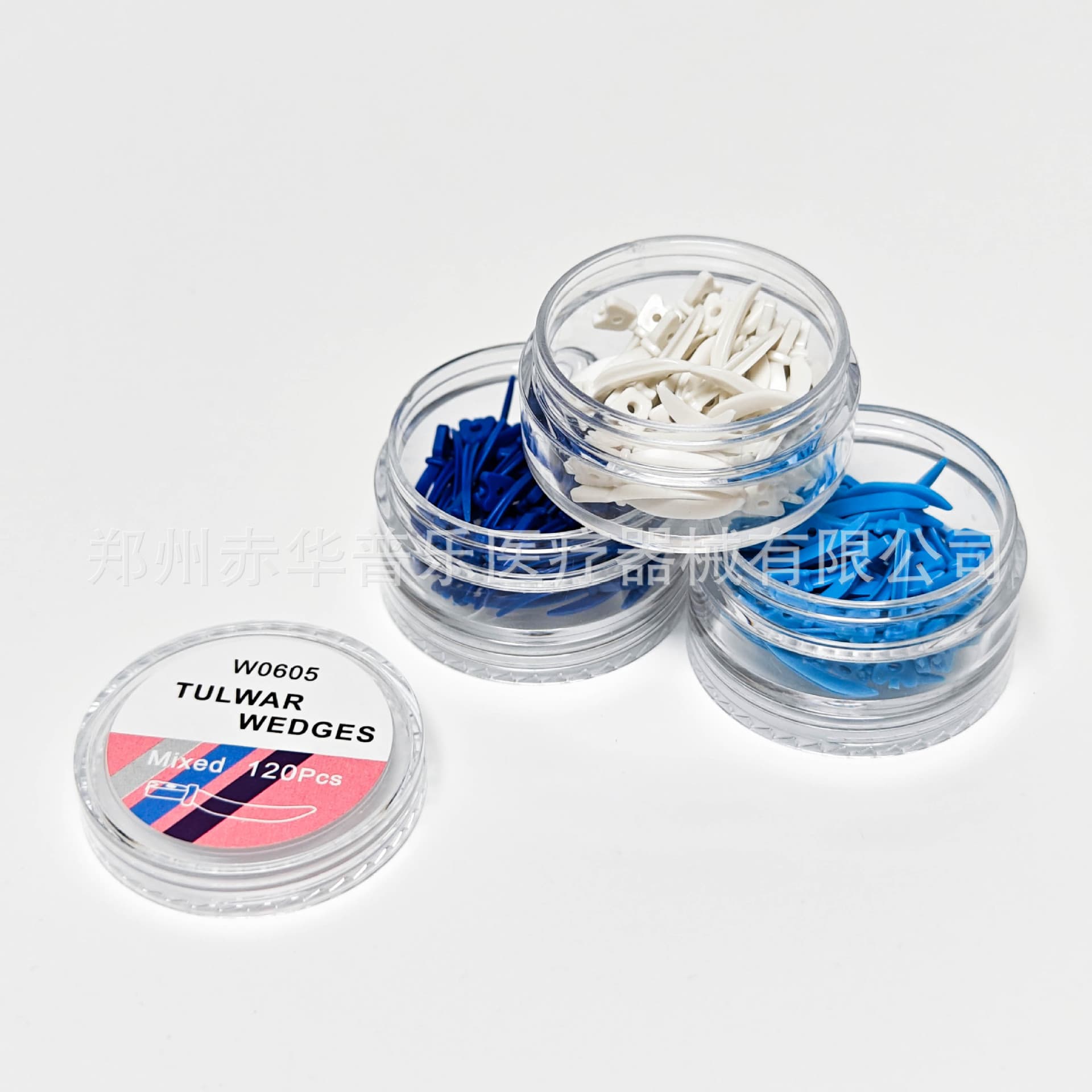 Dental Curved Interdental Wedge with Hole, Plastic Wedge, Mixed Sizes Large Medium Small, Cross-border Trade
