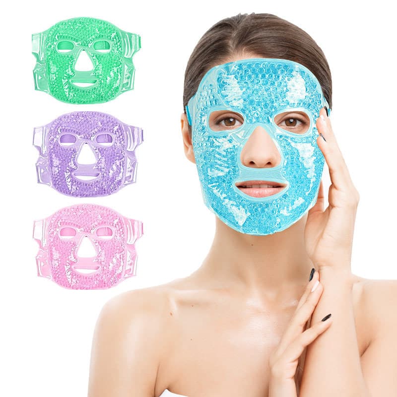 Plush Fabric Hot and Cold Gel Face Mask Post-Surgery Recovery Ice Pack Cooling Mask Eye Mask In Stock