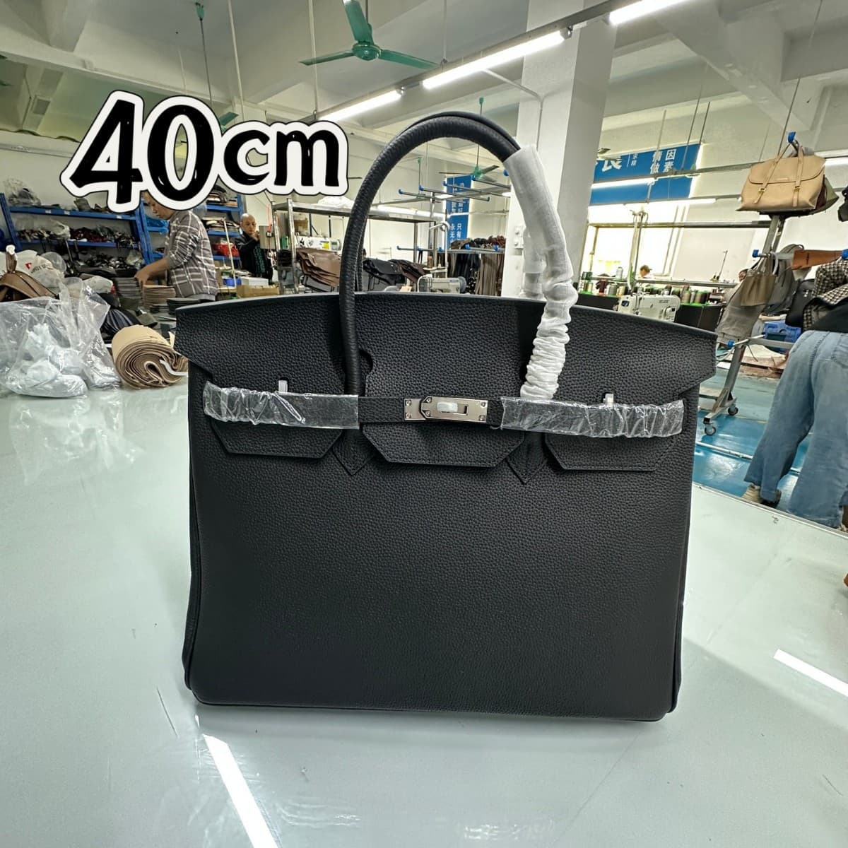 Togo first layer cowhide strapless platinum bag 40cm genuine leather women's bag handbag casual commuting niche design