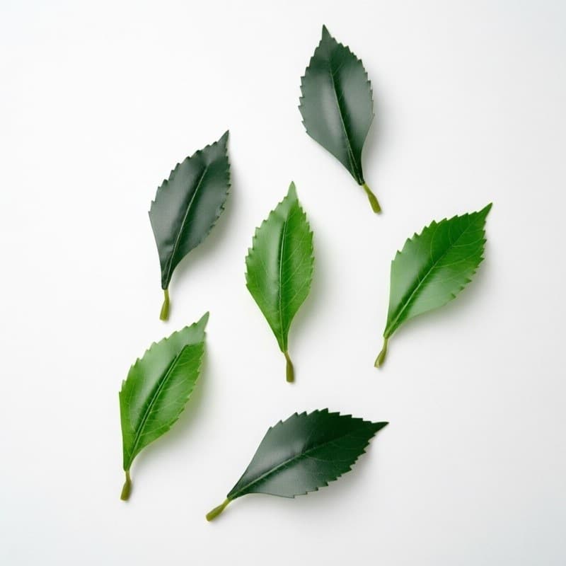 Artificial Tea Tree Leaves and Osmanthus Leaves, Plastic Fake Greenery Leaves, Wedding Floral DIY Accessories, Artificial Plant Leaves
