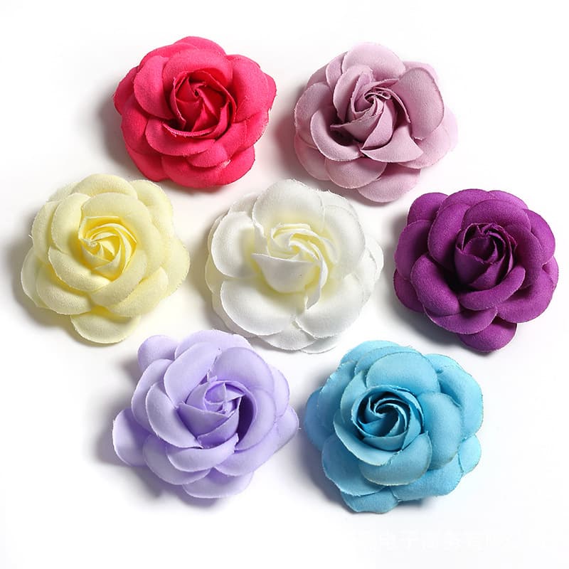 Artificial Rose Flower Head Eco-Friendly DIY Material for Clothing Hat Accessories Wedding Decoration