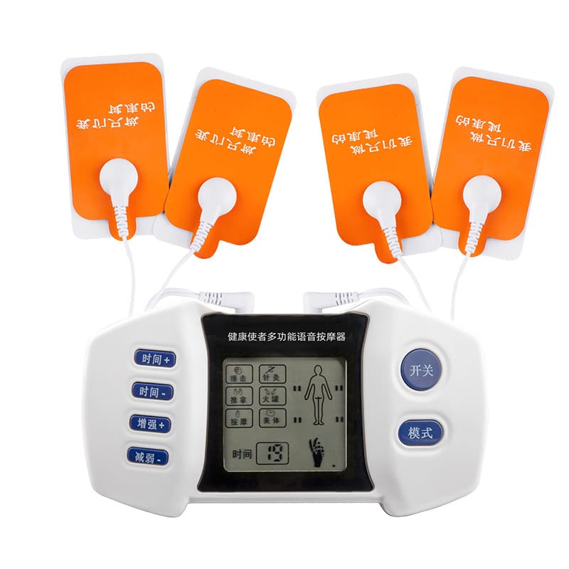 Multifunction Voice Massager Home Dual Output Therapy Device Digital Electronic Pain Relief Full Body Meridian Applicable