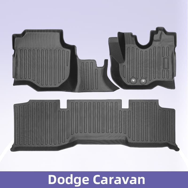 Suitable for Dodge Caravan/Nissan NV350 right-hand drive 3D all-weather material TPE floor mats