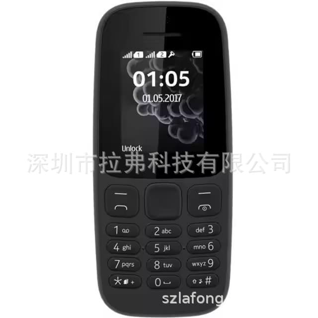 Cross-border Hot Seller 105 Senior Phone 2017 Bar Keypad 2G Feature Phone Loud GSM Dual SIM Elderly Phone Wholesale