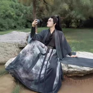 New Song-style Beizi Chivalrous Hanfu Martial Arts Heroic Couple Adult Daily Super Ethereal National Style Hanfu Set