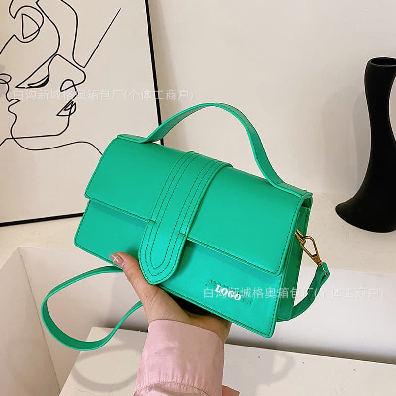 Classic Fashion Versatile Solid Color Shoulder Crossbody Bag Cross-border New Stylish Personality Small Square Bag for Women