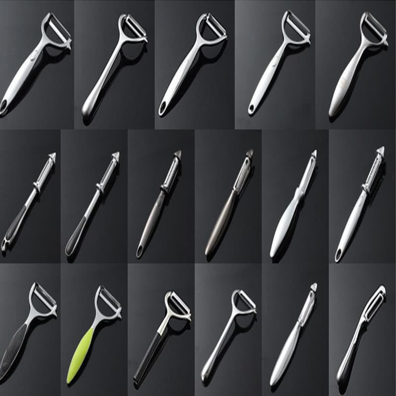 Various kitchen peeling knives, stainless steel peeling knives, household fruit, potato and melon shaving knives, zinc alloy peelers, shavings