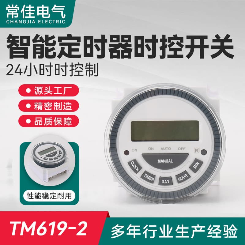 TM619-2 Electronic Digital Display Time Control Switch 30A AC230V with Removable Battery Timer, Customized