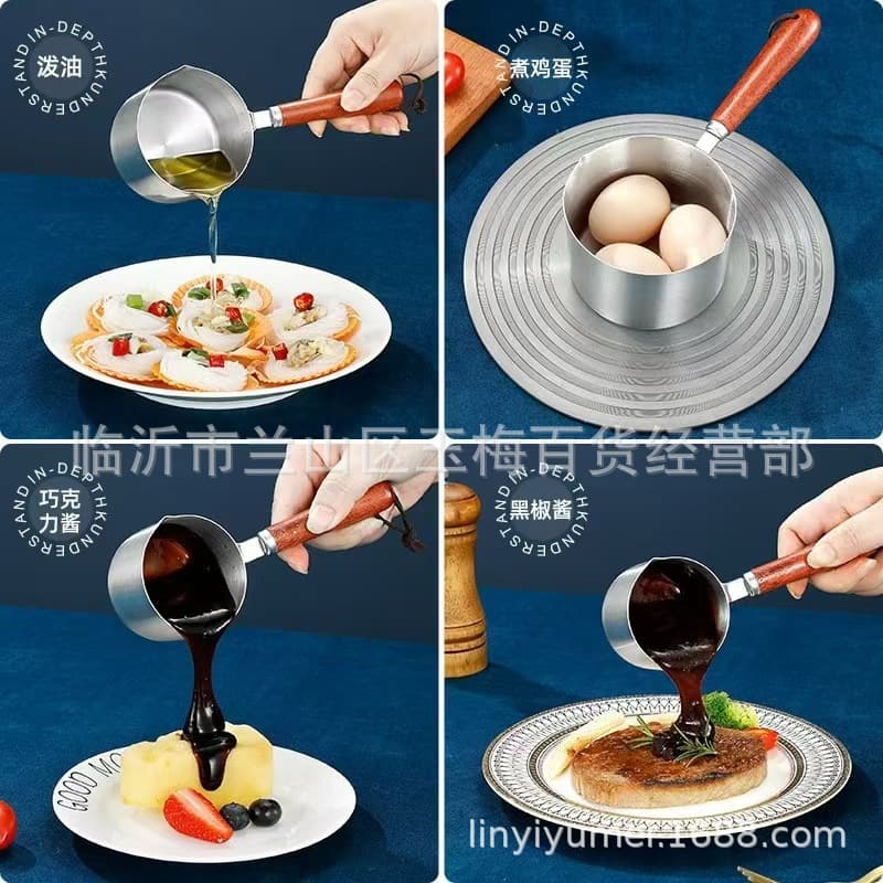 Oil Splatter Pot, Household Soup Pot, Small Pot, Double-Ear Pot, Ten-Yuan Kitchen Pot Wholesale
