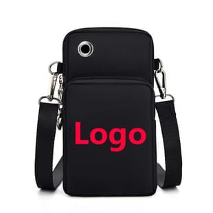Cross-Border Small Phone Bag Unisex Crossbody Bag 2024 New Style Walking Outing Mini Bag Logo Gift Souvenir