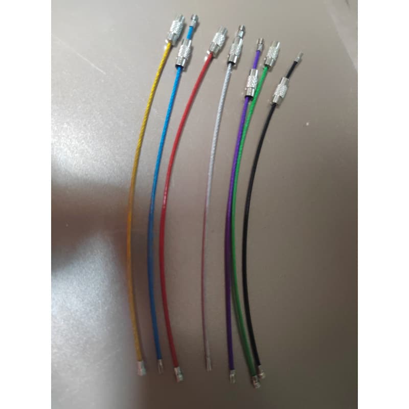 Manufacturer wholesale wire ring key chain connection ring rubber coated wire ring luggage tag locking ring gift car key