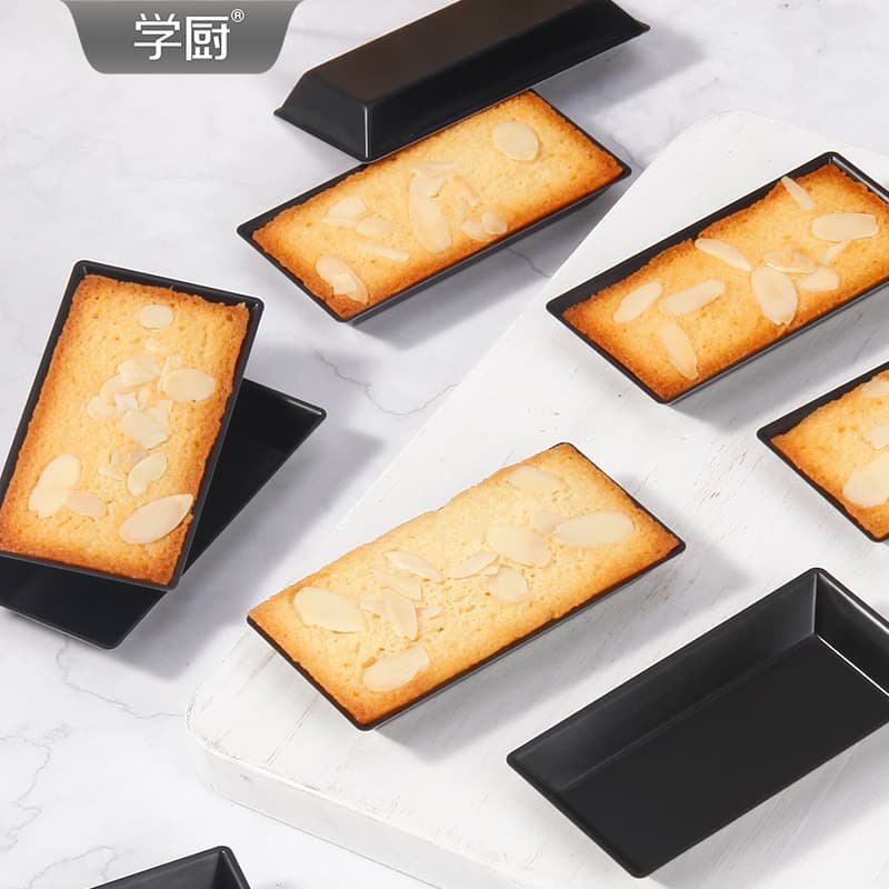 Xuechu Rectangular Non-Stick Small Gold Brick Cake Mold Gold Brick Bread Cake Mold Baking Tools