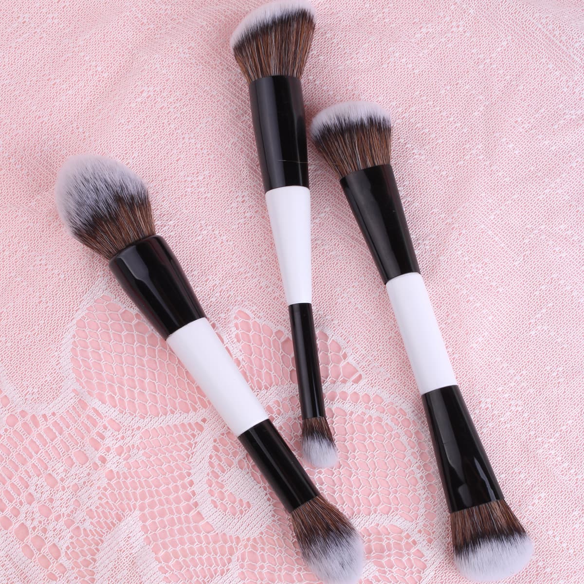 4-piece double-ended high-quality makeup brush set single blush brush highlighter brush makeup tool soft and fluffy cross-border