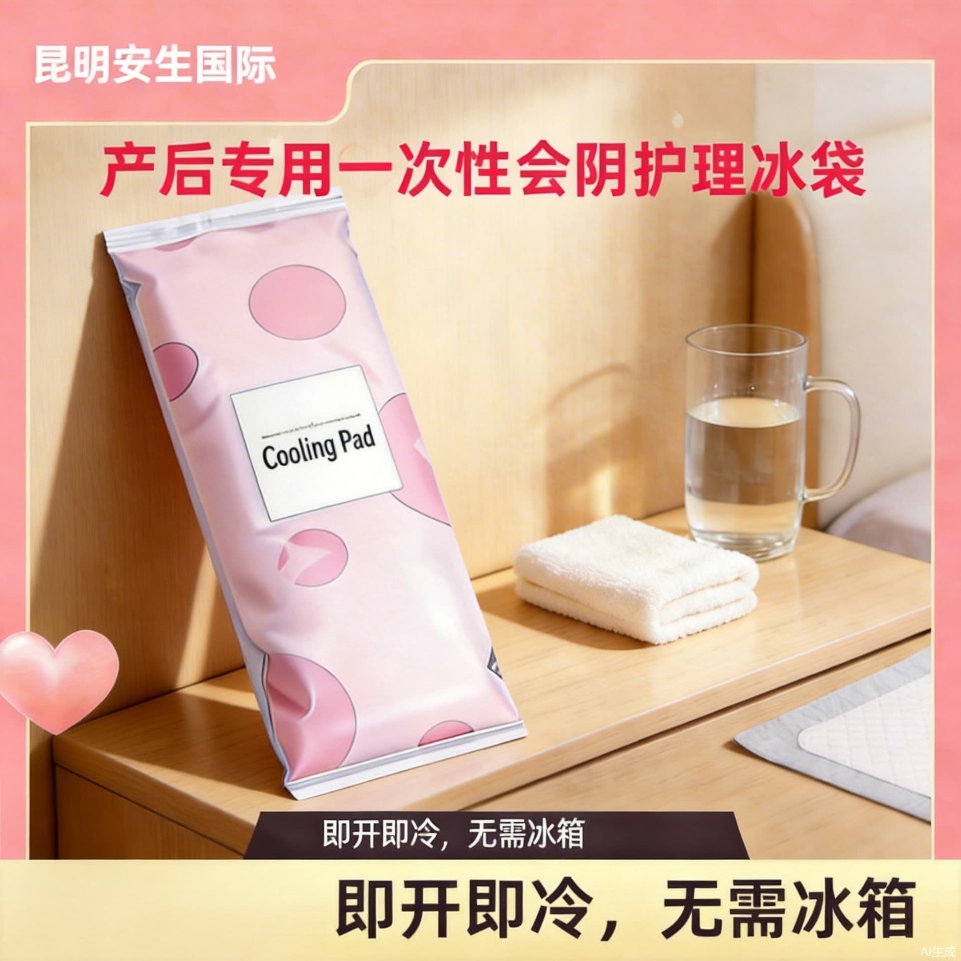 Cross-border wholesale disposable perineal cold compress pad, maternal postpartum care ice pack, sterile independent packaging factory wholesale