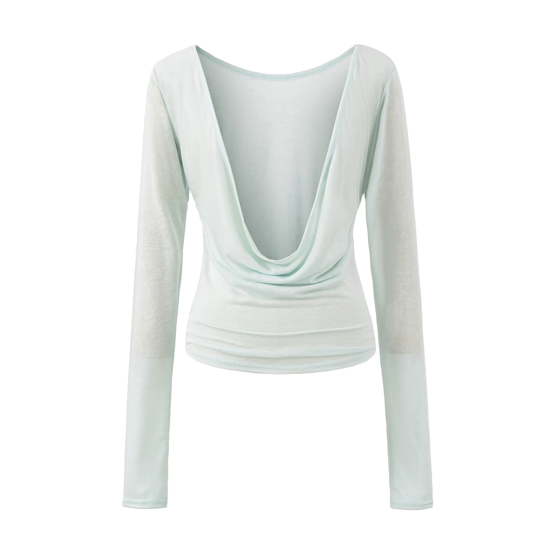 25529-Pure sexy hottie fashionable swing collar long-sleeved T-shirt for women 2025 new sexy slim bottoming shirt top