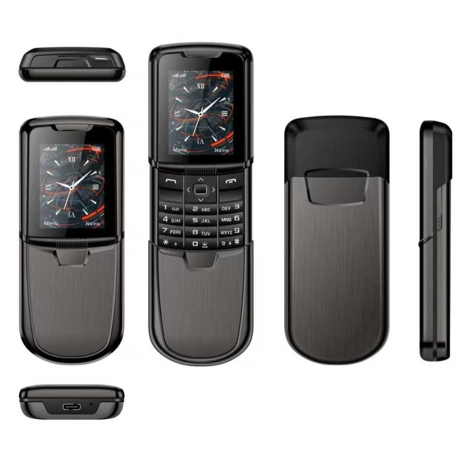 Luxury Business Slider Phone Classic Men's Backup Metal Case Cross-Border Hot Selling Senior Phone 8800E