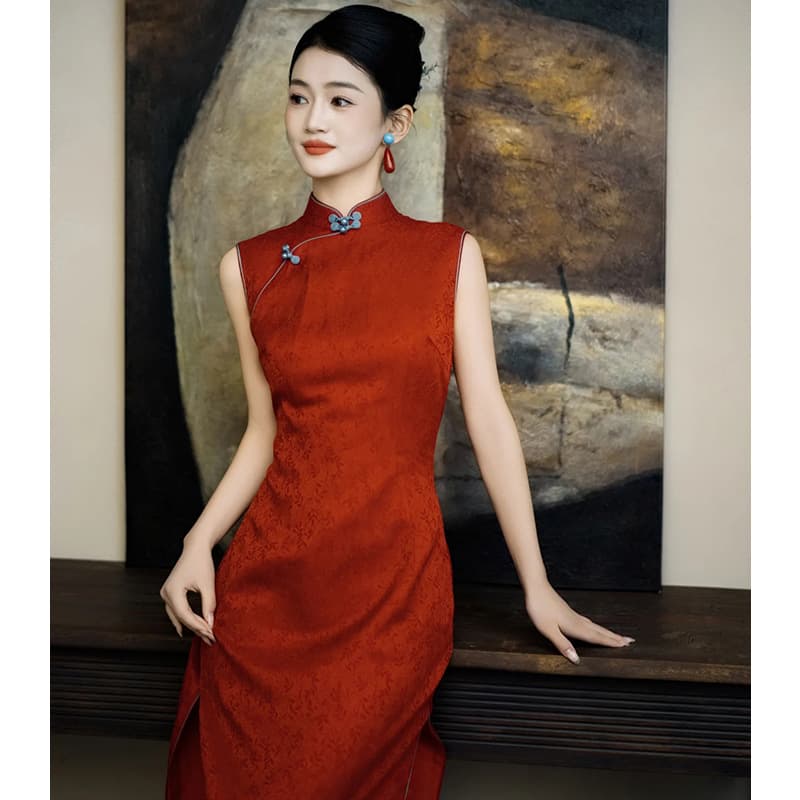 2026 New Chinese-Style Cheongsam Wedding Dress for Bride, Flattering Skin Tone, Long Ceremony Gown, Morning Robe, and Little Formal Dress