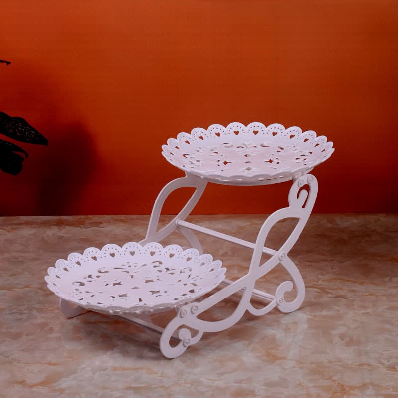 Dessert Table Display Stand European Style Cold Buffet Tea Break Plastic Cake Pastry Tray Rack for Export