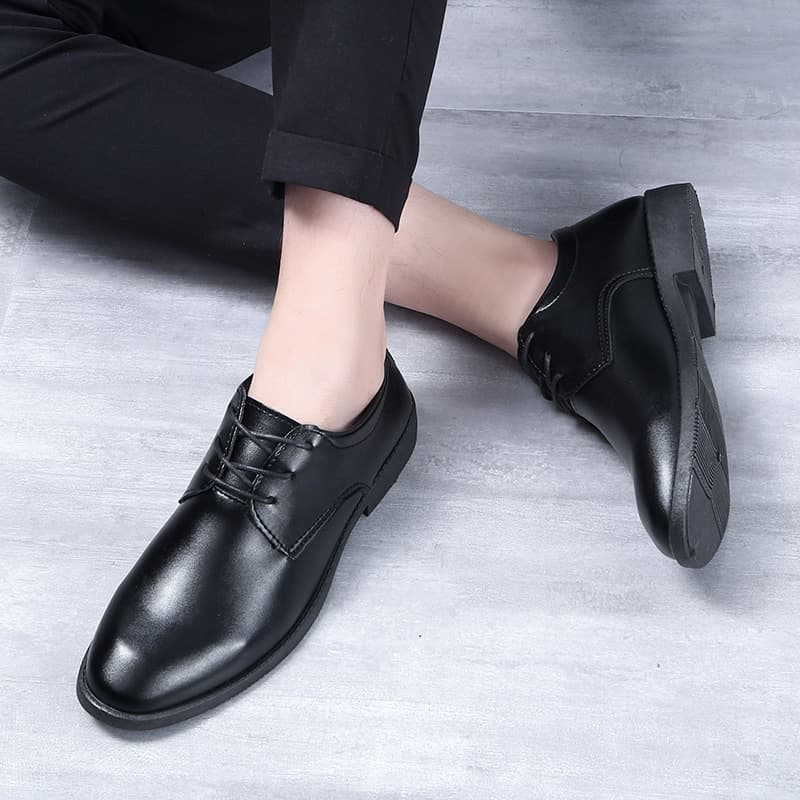 Men's New Wedding Shoes Business Casual Shoes British Style Leather Shoes For Young Men PVC Sole Chinese Made Formal Shoes