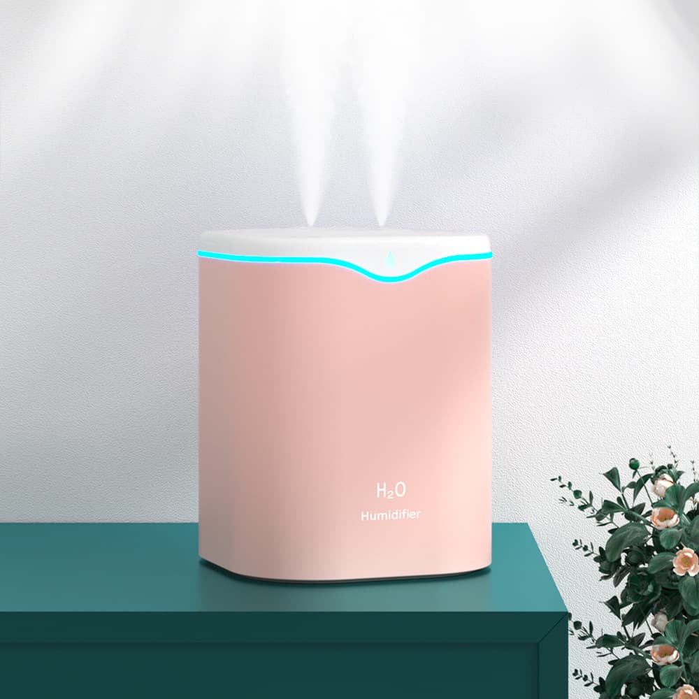 Wholesale Quiet Large Capacity Humidifier for Home and Bedroom, High Mist 2L Dual Spray Air Purification Desktop Aroma Diffuser