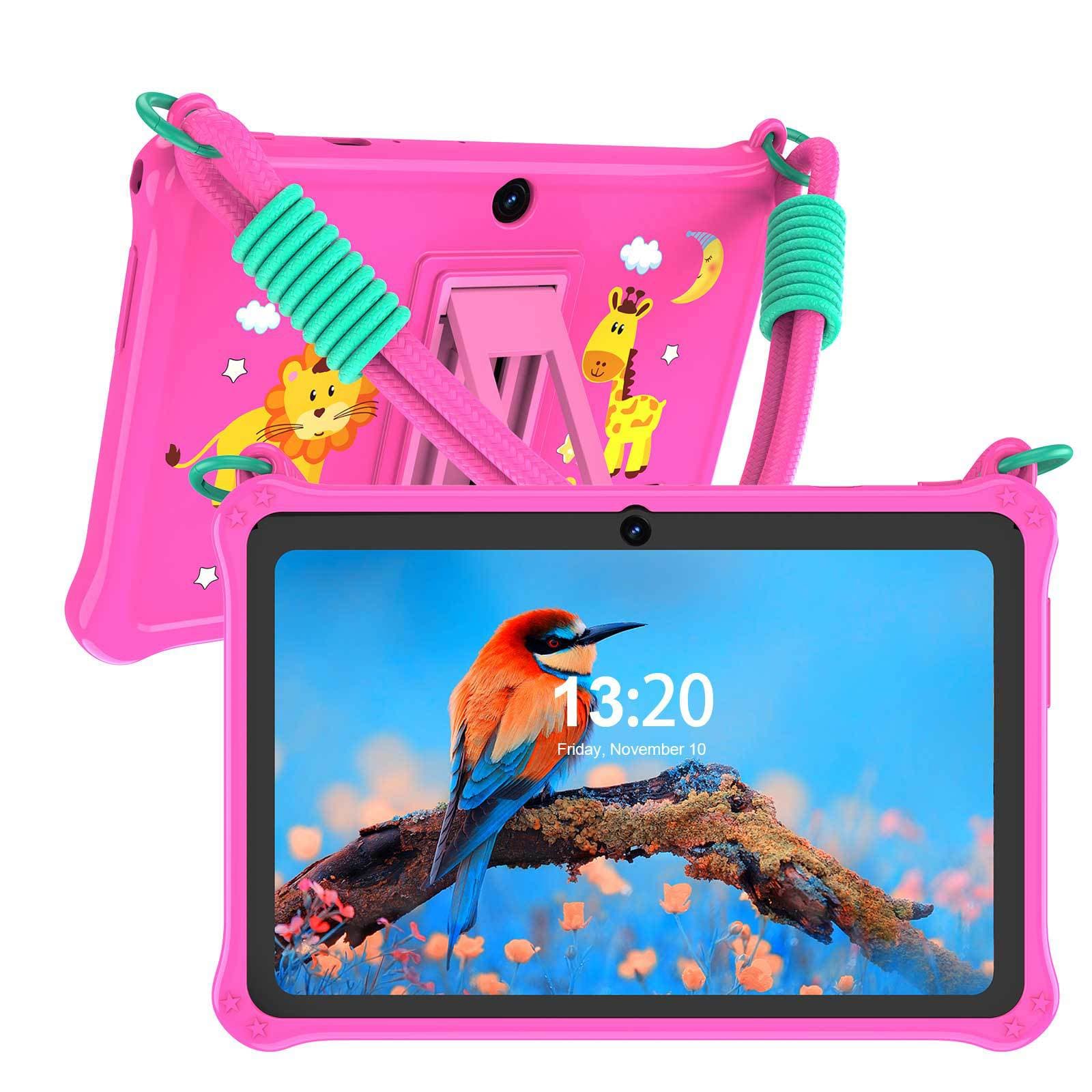 7-inch Children's Tablet Computer with Protective Silicone Case and Cute Lanyard, Specially Designed for Children's iPads for Cross-Border Foreign Trade