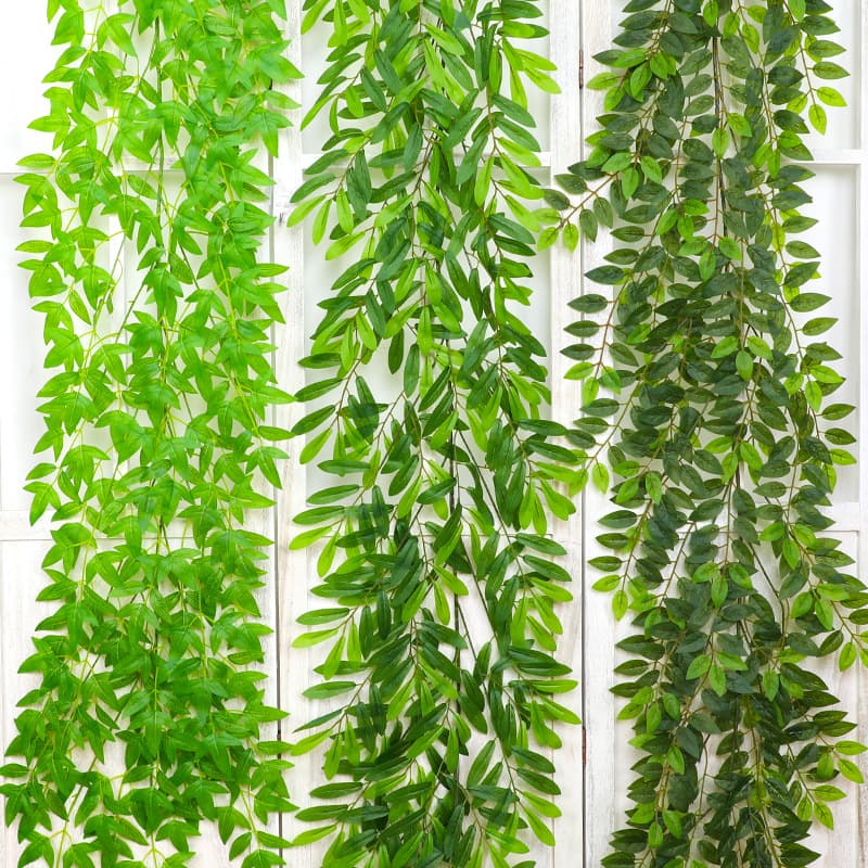 Simulated rattan, artificial flowers, vines, green leaves and green plants, artificial leaves, plastic ficus leaves, pipe decoration, artificial trees and landscaping plants