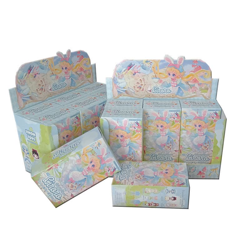 Customized trendy blind box surprise tear-off box cartoon IP doll packaging box Internet celebrity lucky box mysterious box customization