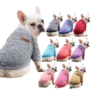 Custom French Bulldog Pug Dog Cat Pet Clothes Autumn Winter Sweatshirt Two-Leg Garment Knitwear