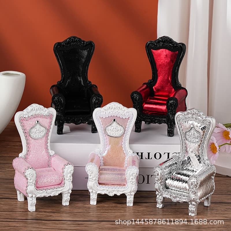 High-end OB11 Doll Chair Sofa Buddha Amulet Jewelry Offering Stand, Earring Stud Ring Storage Display Stand