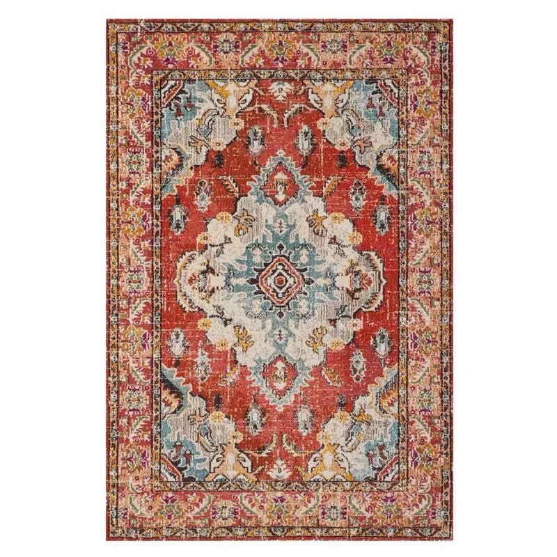 Amazon American Vintage Living Room Dirt-Resistant Easy-Care Carpet Sofa Coffee Table Home Decorative Carpet Bedroom Carpet
