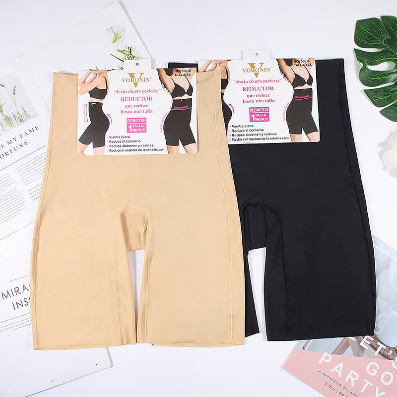 Postpartum Shapewear Body Shaper Tummy Control High Waist Ice Silk Seamless 5-Inch Shorts Flat Front Panty for Women