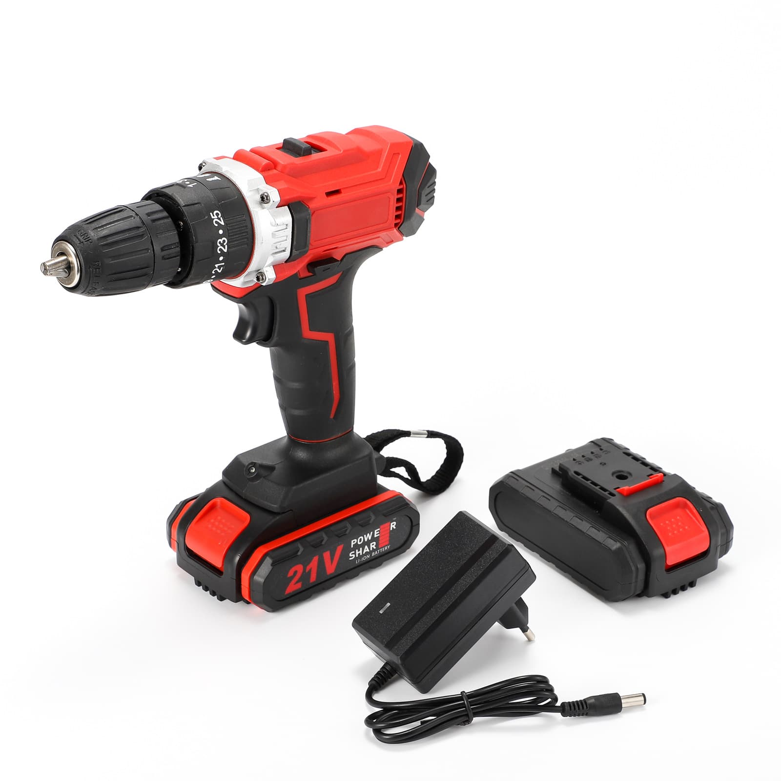 21V Lithium-Ion Cordless Drill 3-in-1 Multi-Function Enhanced Drill, Household Pistol Drill, Electric Screwdriver