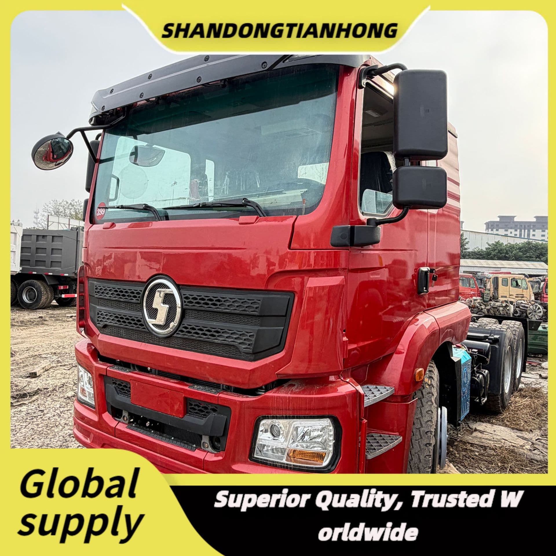 Shaanxi Heavy Truck Export Africa Central Asia Middle East Used HOWO Truck Rear Tipping Dump Truck Engineering Transport Vehicle